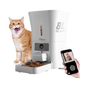 Large Breed Automatic Dog Feeder with WiFi Camera and Microphone