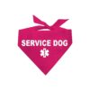 Large Breed Dog Bandana in Hot Pink with Adjustable Neck and Lightweight Fabric