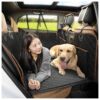 Large Breed Dog Car Seat Cover with Waterproof Material and Sturdy Frame for Protection