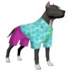 Large Breed Dog Clothes with Elastic Daisy Print Pullover for Big Dogs