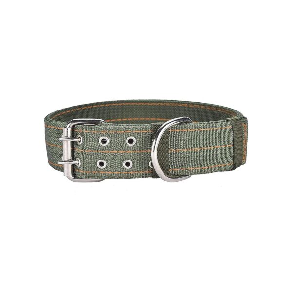 Large Breed Dog Collar with Heavy Duty Nylon and Metal Buckle for Comfortable Wearing