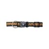 Large Breed Dog Collars with Brushed Hardware, Earthtone Weave, Adjustable Fit