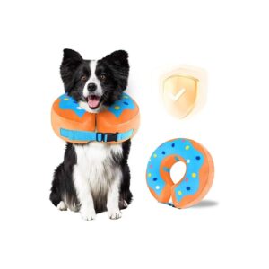 Large Breed Dog Cone Collar for Adjustable Inflatable Recovery After Surgery