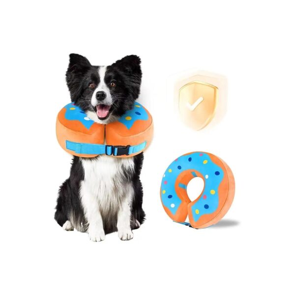 Large Breed Dog Cone Collar for Adjustable Inflatable Recovery After Surgery