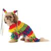 Large Breed Dog Costume in Bright Multicolor Design