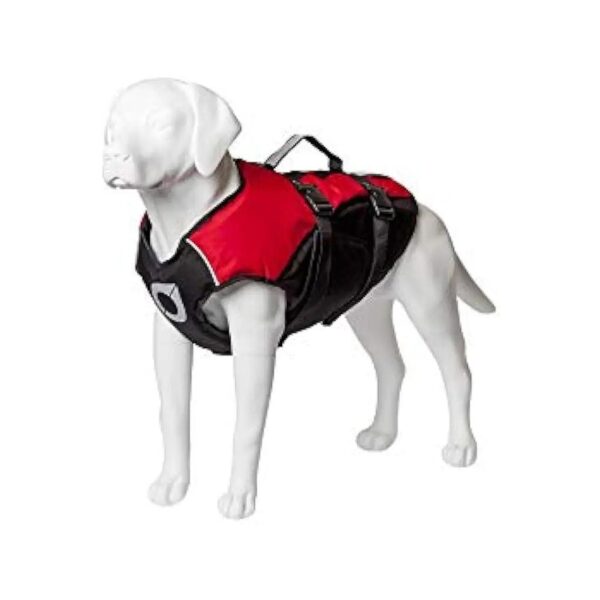 Large Breed Dog Life Jacket with Balanced Flotation for Optimal Safety Red Size L