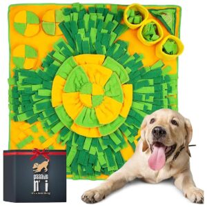 Large Breed Dog Snuffle Mat - 50 Treat Pockets and 9 Puzzles for Engaging Play