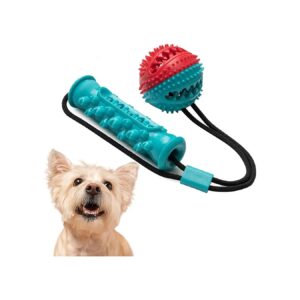 Large Breed Dog Toy with Rope and Ball Attachment for Aggressive Chewers