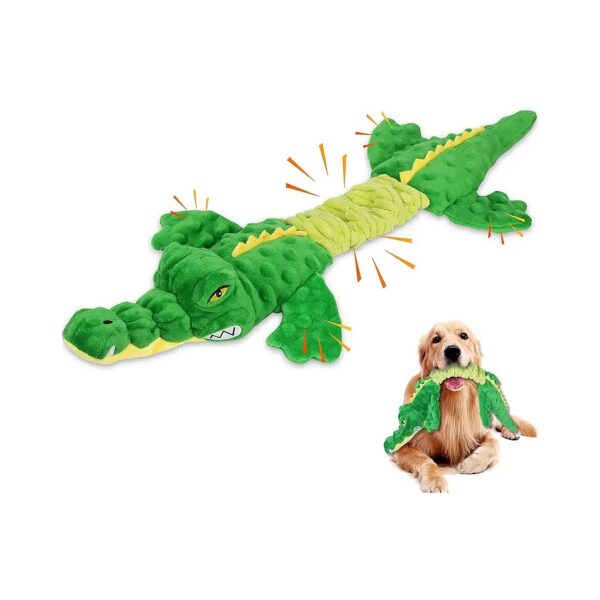 Large Breed Dog Toys Plush Chew Toys with Squeaky Toys and Crinkle Paper for Active Play