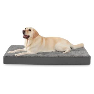 Large Breed Orthopedic Dog Bed with Removable Washable Cover and Waterproof Surface