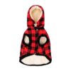 Large Breeds Dog Sweaters - Warm and Comfortable Plaid Hooded Coats for Everyday Wear