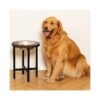 Large Capacity Dog Feeding Station with Elevated Bowl and Durable Material