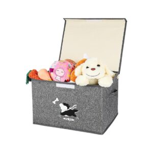 Large Capacity Dog Toy Storage Basket with Portable Design for Easy Storage and Transport