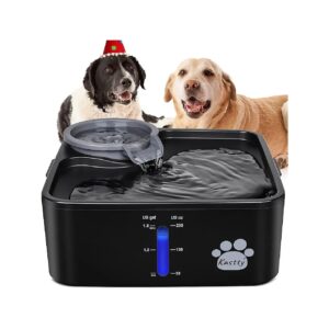 Large Capacity Dog Water Fountain with 5 Filtration Systems and Smart Pump for Happy Pets