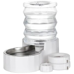 Large Capacity Pet Water Feeder with Two Caps and Filters