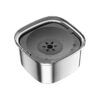 Large Capacity Stainless Steel Dog Water Bowl with Low Maintenance Design