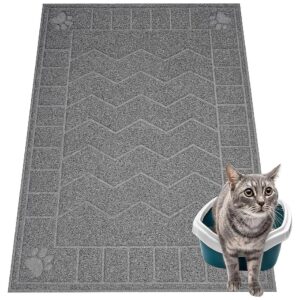 Large Cat Litter Box Mat - Easy to Clean and Shelf-Stable with Durable Design