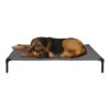 Large Charcoal Dog Zone Bed, Nylon Fabric, Stain Resistant and Easy to Clean