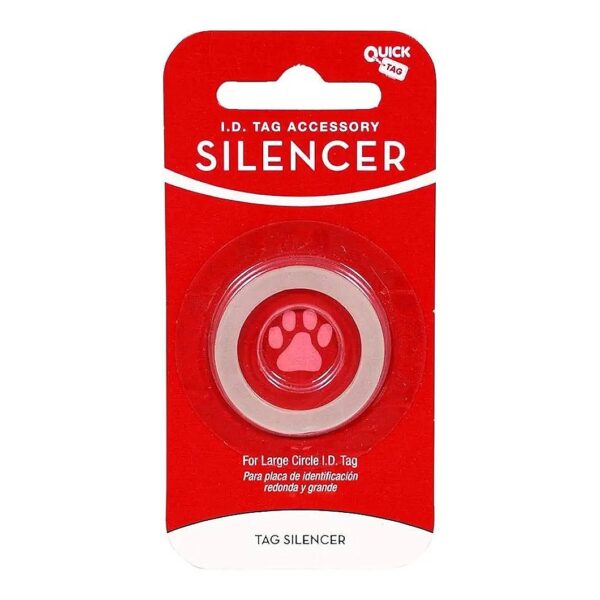 Large Circle ID Tag Silencer for Quiet Identification