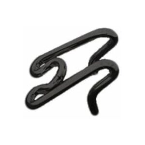 Large Collar Prong Accessory in Black 25mm Size