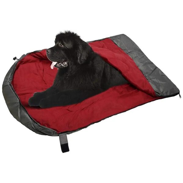 Large Comfortable Waterproof Pet Sleeping Bag for Camping and Hiking with Storage Bag