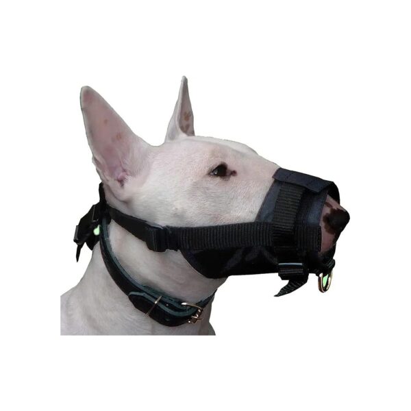 Large Dog Adjustable Nylon Muzzle No Bite for Bullterriers German Shepherds and More