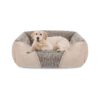 Large Dog Bed with Orthopedic Design and Soft Faux Fur for Small Medium and Large Breeds