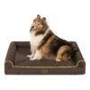 Large Dog Bed with Orthopedic Egg Crate Foam and Waterproof Waterproof Oxford Fabric