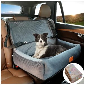 Large Dog Car Seat with Convertible Design for Home Dog Bed and Sofa Cushion