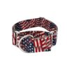 Large Dog Collar with 4 Patriotic Designs, 1 1/2 Inch Wide