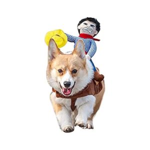 Large Dog Costume with Saddle and Hat for Halloween Parties and Photoshoots