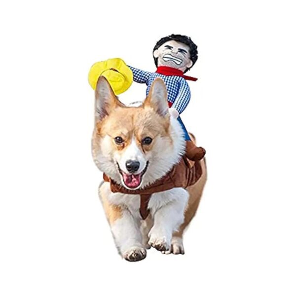 Large Dog Costume with Saddle and Hat for Halloween Parties and Photoshoots