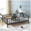 Large Dog Elevated Bed Frame with Retaining Rails for Ultimate Comfort and Support