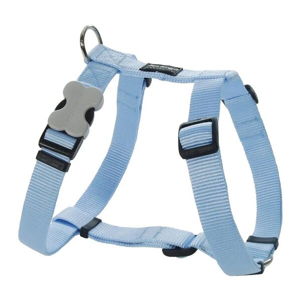 Large Dog Harness with Adjustable Fit and Soft and Durable Webbing in Light Blue