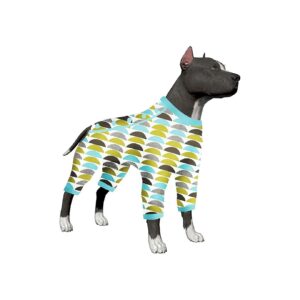 Large Dog Jumpsuit Half Moon Mineral Prints Party Costume for Pitbull Breeds