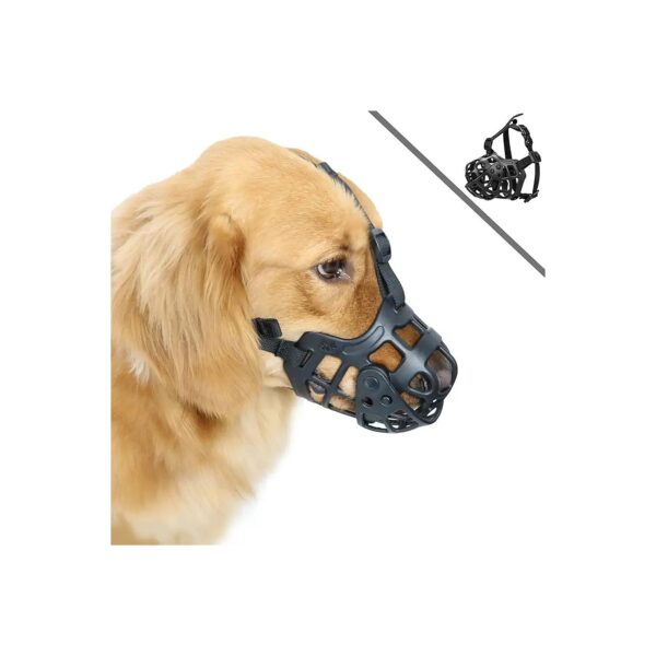 Large Dog Muzzle for Biting, Breathable Adjustable Basket Comfort for German Shepherds