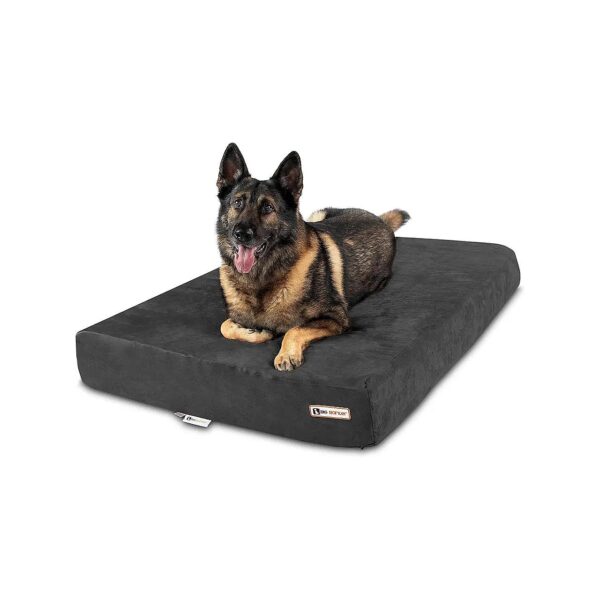 Large Dog Orthopedic Bed with Customizable Microsuede Cover for a Soft and Clean Comfort