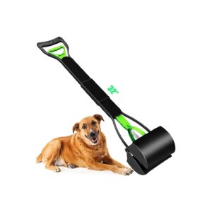 Large Dog Poop Scooper for Backyard, Grass, and Concrete with Extra Long Handle