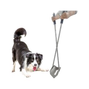 Large Dog Pooper Scooper 38 inch Long Handle with Teeth for Pet Waste Removal Cleaning