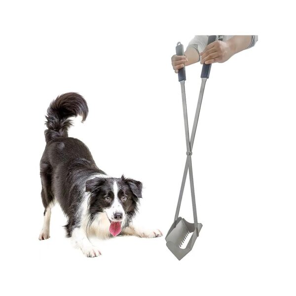 Large Dog Pooper Scooper 38 inch Long Handle with Teeth for Pet Waste Removal Cleaning