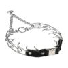 Large Dog Prong Collar with Quick Release Buckle and Swivel Ring for Easy Use