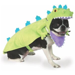 Large Dog Reptar Costume with Official Rugrats Nickelodeon Licensed Headpiece