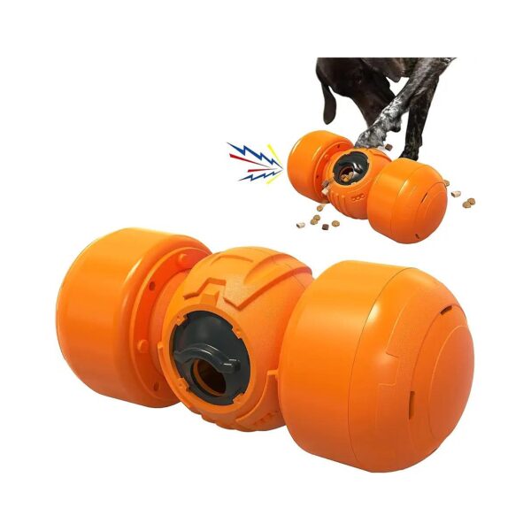 Large Dog Slow Feeder Toy with Squeaking Sounds and Adjustable Food Leaks