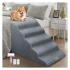 Large Dog Stairs, Foam Pet Steps for High Bed, Soft and Non-Slip Surface