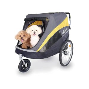 Large Dog Stroller for Comfy Travel with Space for One or Multiple Pets