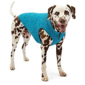 Large Dog Sweater with 2-Way Zipper Opening for Easy Wear