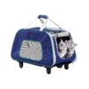 Large Dog Travel Carrier for Medium-Sized Dogs and Cats with Wheels and Removable Base