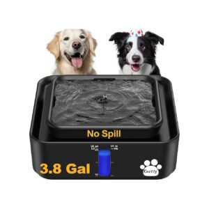 Large Dog Water Fountain with 14L Capacity and Spill-Proof Design