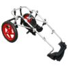 Large Dog Wheelchair with Adjustable Aluminum Frame, Stainless Steel/Neoprene Materials