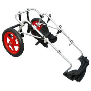 Large Dog Wheelchair with Adjustable Aluminum Frame, Stainless Steel/Neoprene Materials